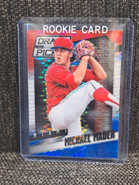 Michael Mader Rookie baseball card 