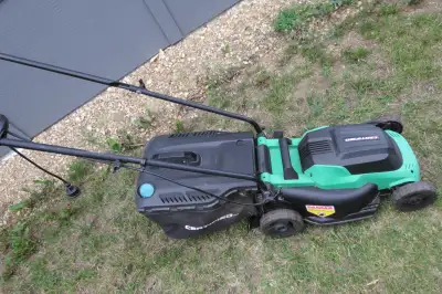 Certified electric lawnmower, delivery or meetup available!, View more