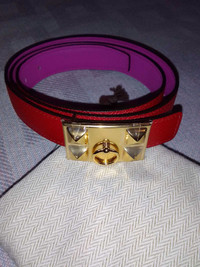 Women's Hermes belt red ànd pink8 oút of 10 condition 