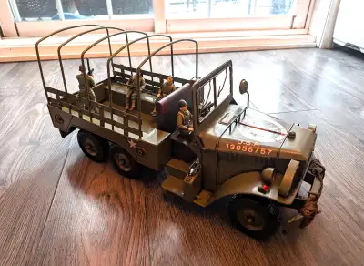 Jeep-Camion US Army, transport de troupe, tout en métal , presse, View more