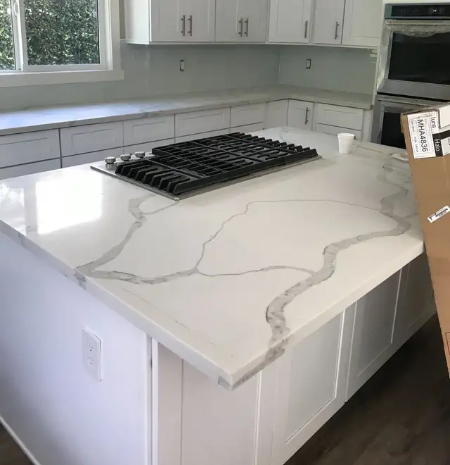 TAJ MAHAL SLABS QUARTZ KITCHEN COUNTERTOPS !!