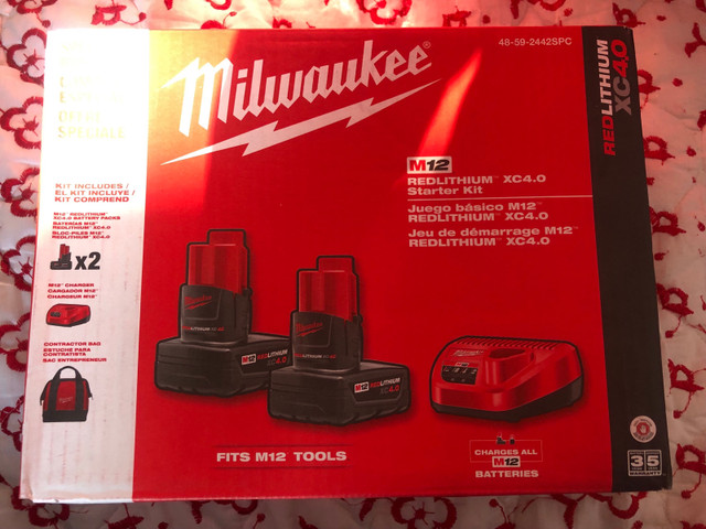 Milwaukee M12 4.0Amp starter kit⛑️⛑️ in Power Tools in Markham / York Region