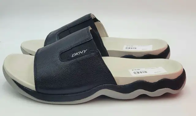 DKNY Ledge  Women's Size 8US Leather Slides - Black & Grey in Women's - Shoes in Windsor Region - Image 3