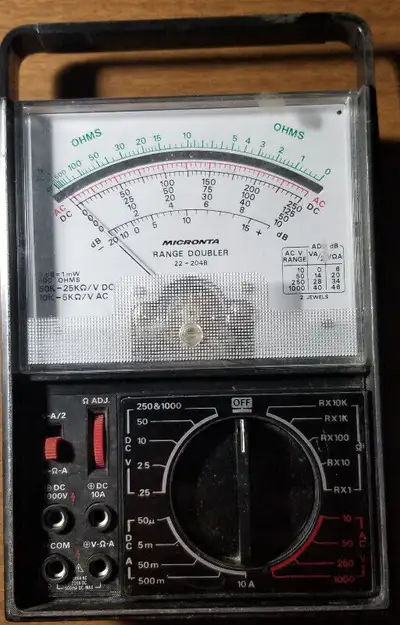 Vintage Micronta  Analog  Multimeter - VOM, View more