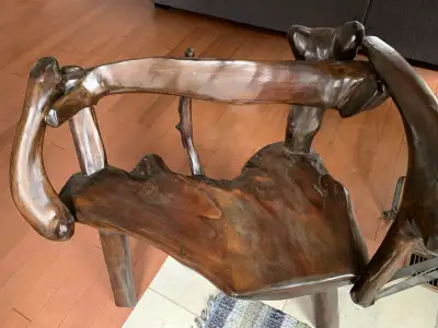 Unique Tree Root Bench, View more