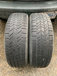 Pair of 225/70/15 M+S 100T Hankook Optimo H725 with 70% tread