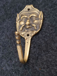Vintage Brass Imp Pixie Elf Hook