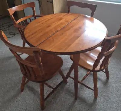 Vintage Wooden Dining Set (Table & Chairs), View more