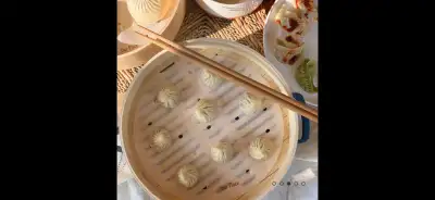 Steamer Baskets Set with Bamboo base Steam Dumplings , View more