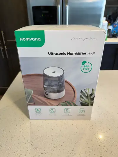 Like new 3L Ultrasonic Humidifier. Only used a couple of times as we needed a bigger one. Has built...