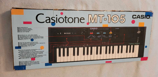 (SOLD)Casiotone MT-105 Casio Electronic Keyboard Like New in Box in Pianos & Keyboards in Regina - Image 2