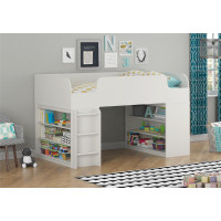 Loft bed (bunk bed) with shelves for kids/Lit superposé enfant