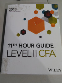 Wiley 11th Hour Guide for 2018 Level II CFA Exam