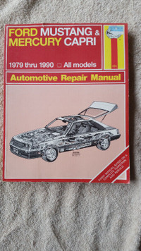 Haynes Workshop Service Manual 1979 to 1990 Ford Mustang Capri