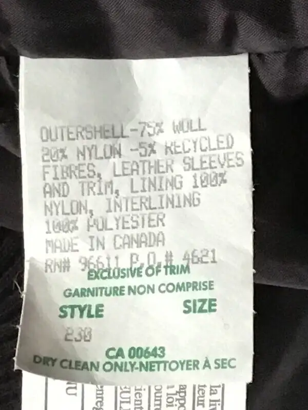 Leather Sleeve, Wool, Winter Jacket in Men's in Stratford - Image 3