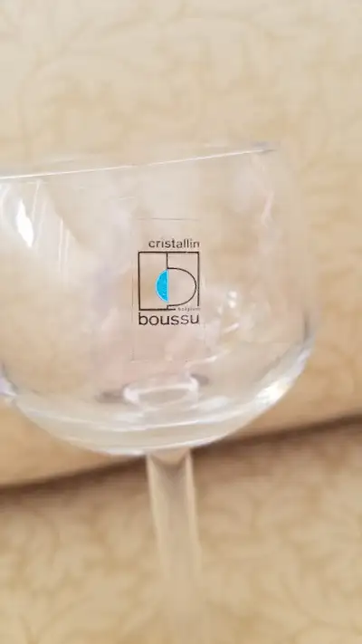 Vintage Cristallin Boussu Crystal Glasses, View more