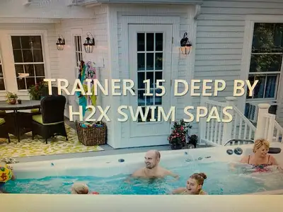 Swim Spa - Used - H2X Trainer 15' Deep, View more