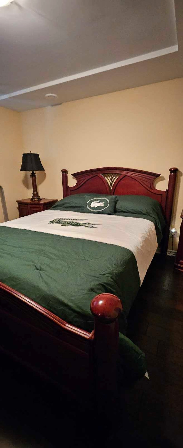 Mahogany solid Maple Queen size bedroom suite.  in Beds & Mattresses in Barrie