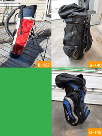 8 – GOLF BAGS – High End to Entry Level – See Description