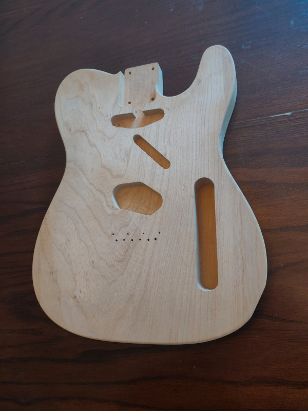 Telecaster Natural Alder Hand Made Guitar Body in Guitars in City of Toronto - Image 3