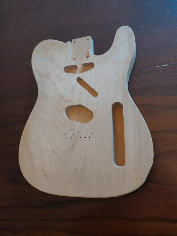 Telecaster Natural Alder Hand Made Guitar Body in Guitars in City of Toronto - Image 4