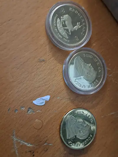 I'm selling a collection of Krugerrand gold coins. These coins are a tangible investment, offering b...