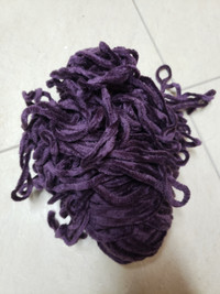Free purple chenille style yarn