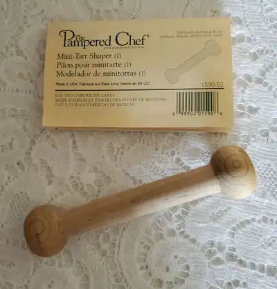 PAMPERED CHEF MINI TART SHAPER AND A 20 CAVITY TART PAN, View more