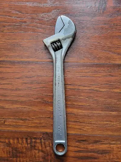 Vintage USA Made Crescent 12 Inch Adjustable Wrench., View more