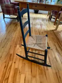 Antique Ladderback Rocking Chair