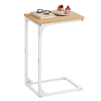 VASAGLE C-Shaped Side Table – Almond Yellow & Cloud White, View more