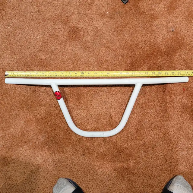 "Win" CW-Type Moustache Bars old school bmx handlebars White in Frames & Parts in City of Toronto - Image 2