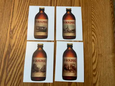 Lot de 14 cartes neuves publicitaires de UNIBROUE. PRIX $35.00 frais de poste inclus.