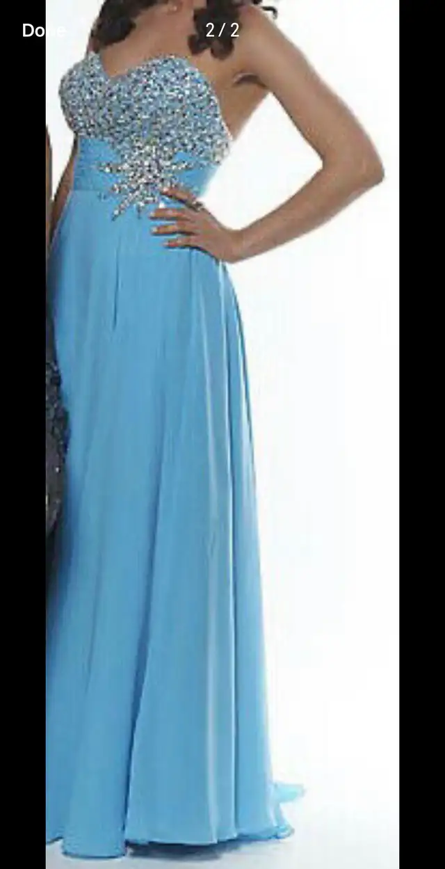 Blue dress perfect for a wedding/ bridesmaids/ grad dress in Wedding in Calgary - Image 3
