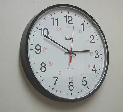 Bates 13" Wall  Quartz  Clock Battery Operated, View more