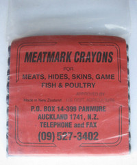 Meatmark Crayons for Meats, Hides, Skins, Game, Fish & Poultry