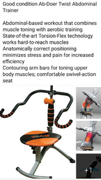 The famous " Twist" Ab & core work-out machine machine 