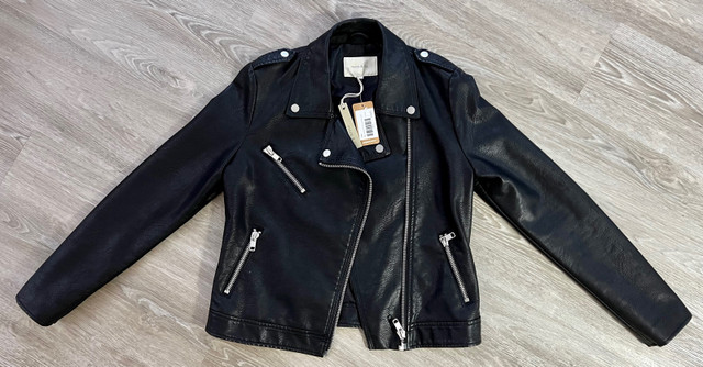 Vegan Leather Jacket in Women's - Tops & Outerwear in Victoria