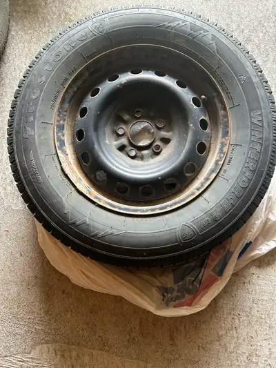 Firestone 215/ 70R16. Used two years. 4 tires on rims. Came off Mitsubishi Outlander.