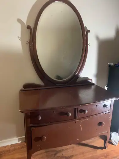 antique dresser with mirror , View more