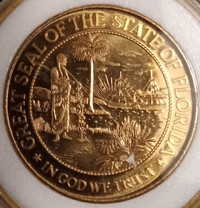 Great seal of the state of Florida, Pirate's Treasure medallion.