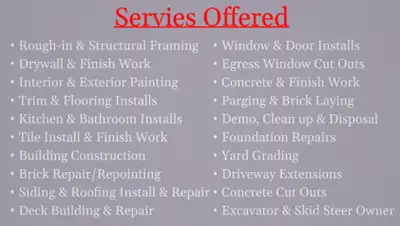 Hello, My name is Shaun, and I am the owner of Inside & Out Renovations By Shaun. I am looking to ex...