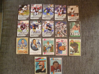 NFL Football & College football signed cards x 17 - Sanders ++++