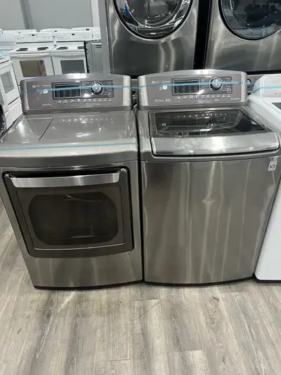 LG STAINLESS STEEL WASHER ELECTRIC DRYER SET , View more