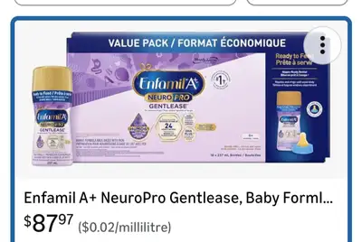 Baby formula- ready to use liquid, View more