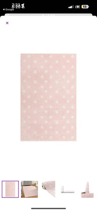 7’10x10’ Whimsy Stars Pink/Ivory Area Rug