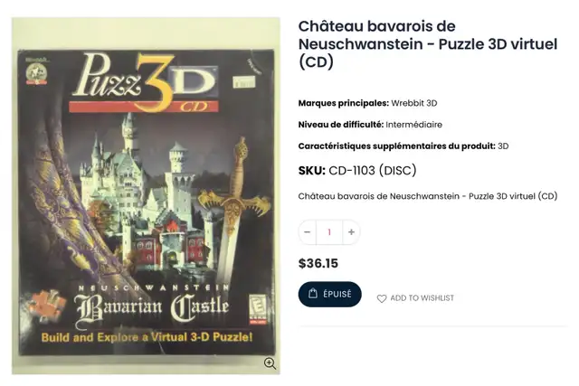 4 jeux sur CD en 3 D virtuel château en Bavière in CDs, DVDs & Blu-ray in West Island - Image 5