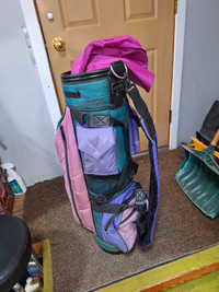 Golf carry/cart bag w/travel hood