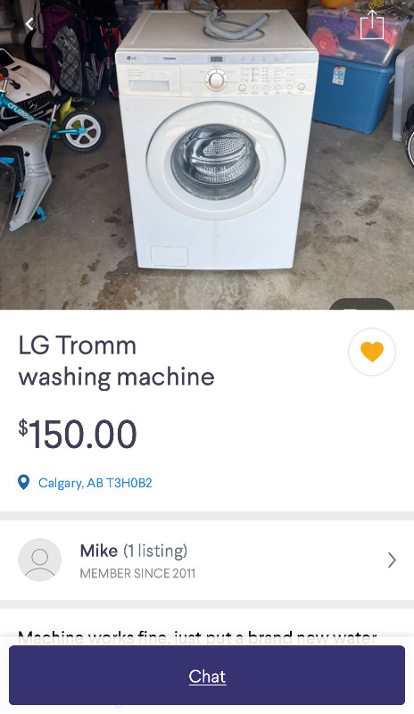 Washing machine LG large | Washers & Dryers | Calgary | Kijiji