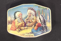 Vintage Horner Indian Chief Tin Box